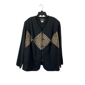 Leni Leni Women's Animal Print Top